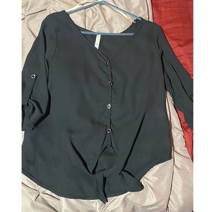 Women’s Black Button Down Blouse